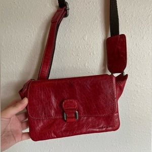 Jack Georges Red Petite Crossbody Bag
